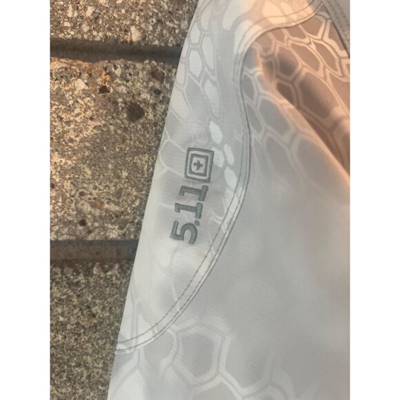 5.11 Tactical Womens Kryptek Half-Zip Pullover Shirt S Polyester/Elastane Gray/W - Picture 10 of 13